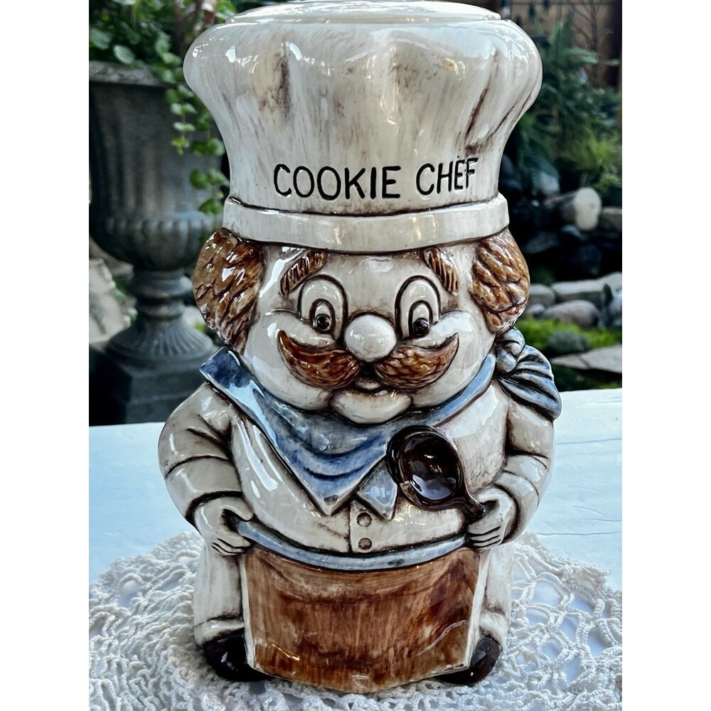 Stunning 🤩1980’s VINTAGE Treasure Craft (Chef Cookie Jar) MADE IN USA